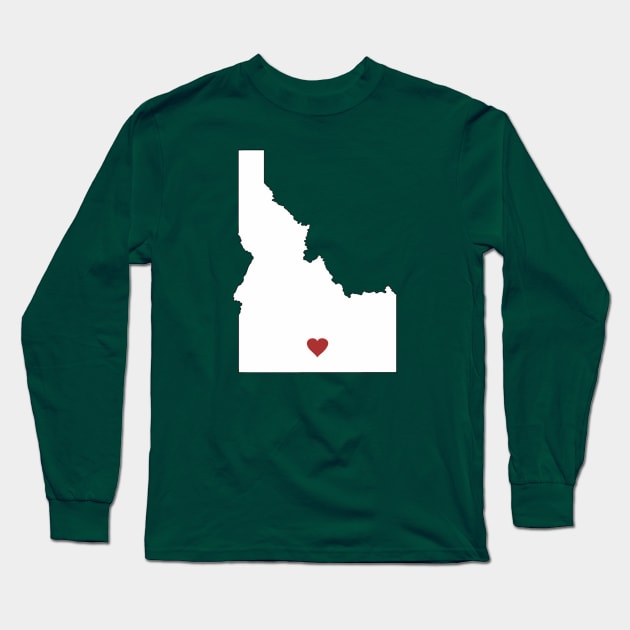 Idaho Loves Twin Falls/Jerome/Hailey/Ketchum/Burley/Sun Valley Long Sleeve T-Shirt by MacGordonsEmporium